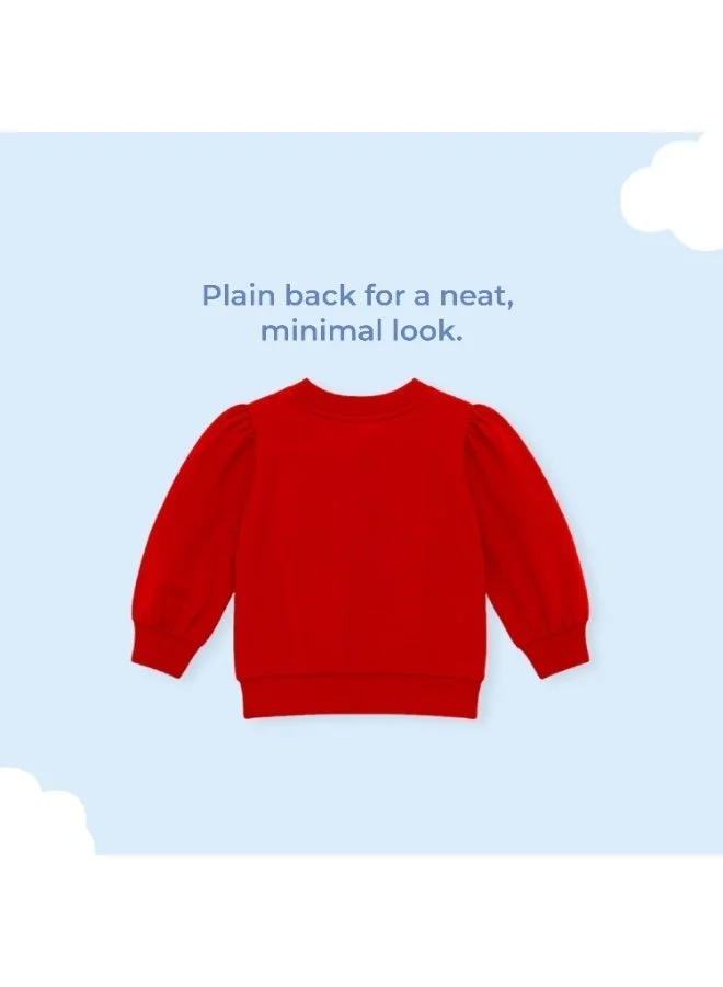 Luay red Luay Girls Winter Co-ord Set | Organic Cotton Top & Bottom | SoftCozy Winter Wear | Stylish Outfit (Red) for Women | Best Price UAE